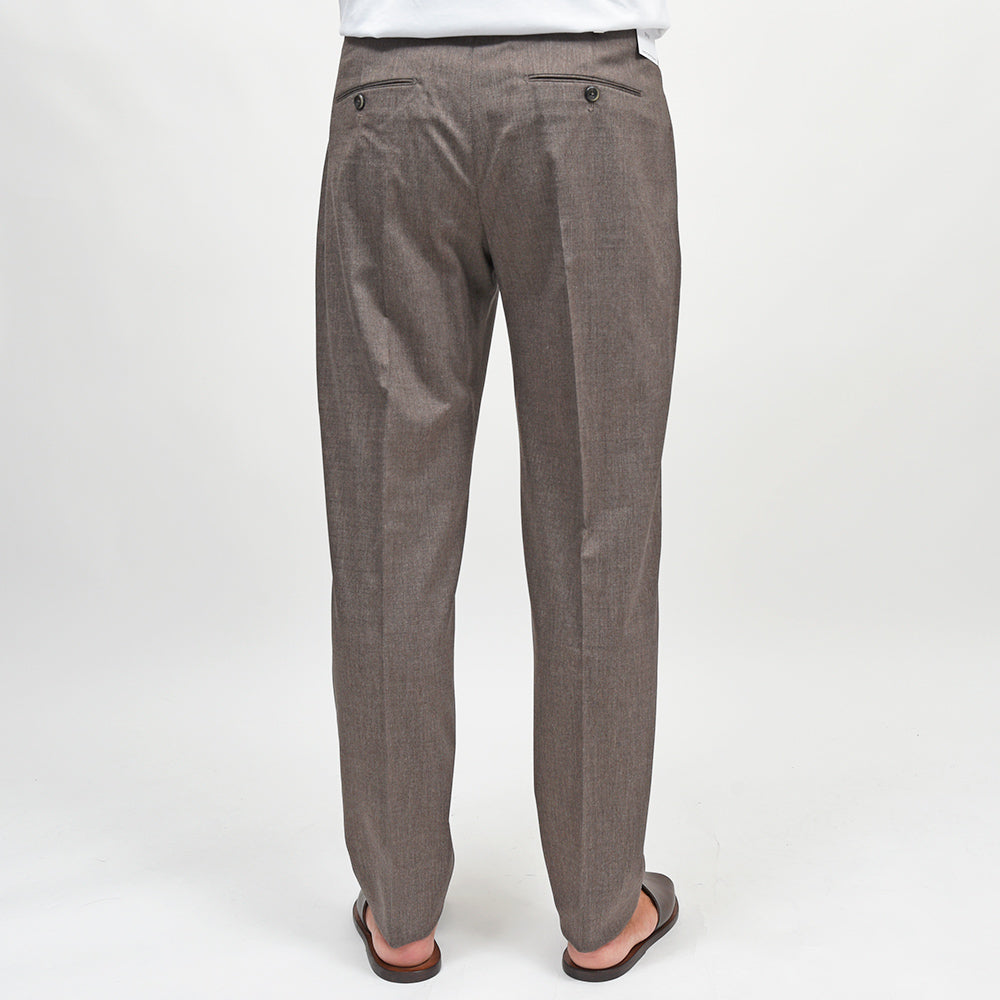 PT TORINO（ピーティートリノ） ヴァージンウールコットン ストレッチ オックス 1プリーツパンツ UNION FIT/MA38
