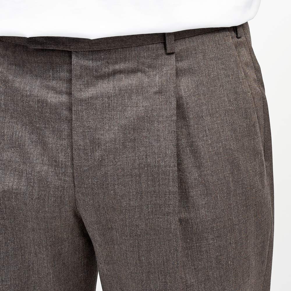 PT TORINO（ピーティートリノ） ヴァージンウールコットン ストレッチ オックス 1プリーツパンツ UNION FIT/MA38