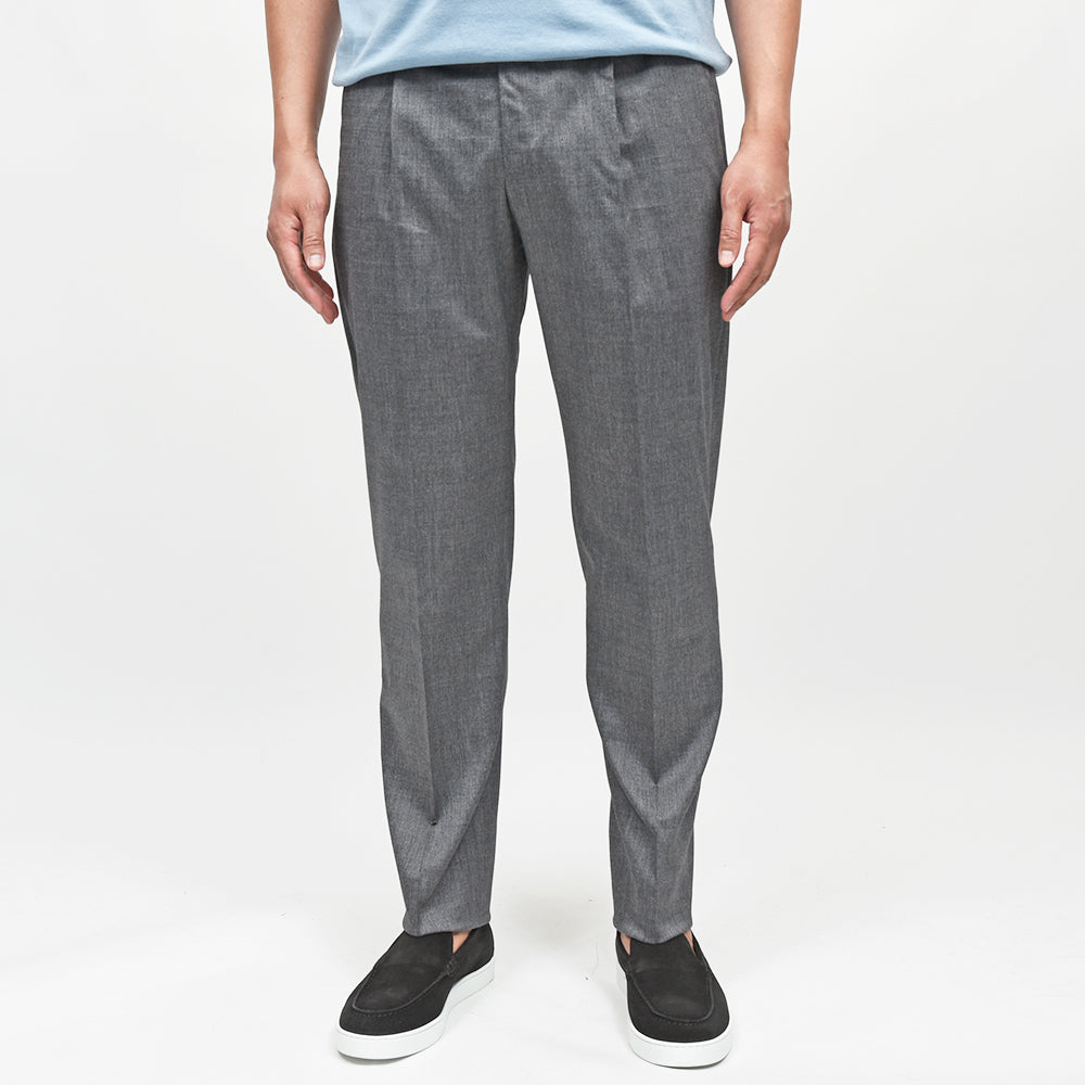 PT TORINO（ピーティートリノ） ヴァージンウールコットン ストレッチ オックス 1プリーツパンツ UNION FIT/MA38