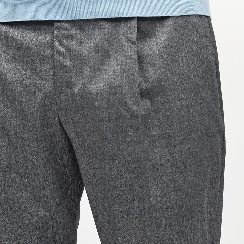 PT TORINO（ピーティートリノ） ヴァージンウールコットン ストレッチ オックス 1プリーツパンツ UNION FIT/MA38
