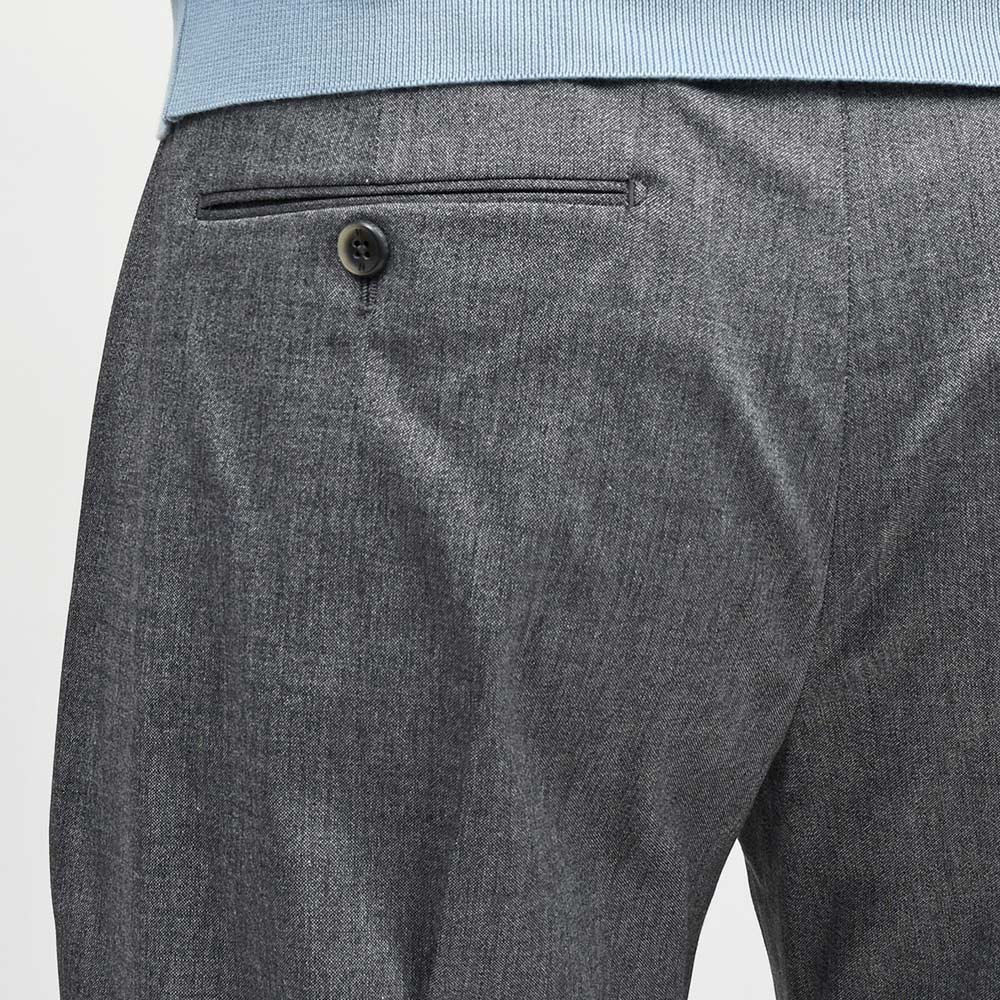 PT TORINO（ピーティートリノ） ヴァージンウールコットン ストレッチ オックス 1プリーツパンツ UNION FIT/MA38