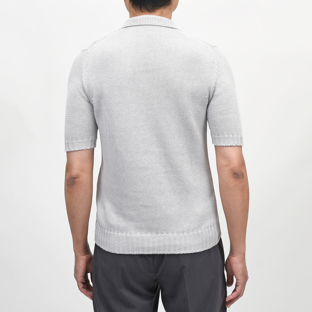Settefili Cashmere（セッテフィーリ カシミア） リネンコットン スキッパーニットポロ