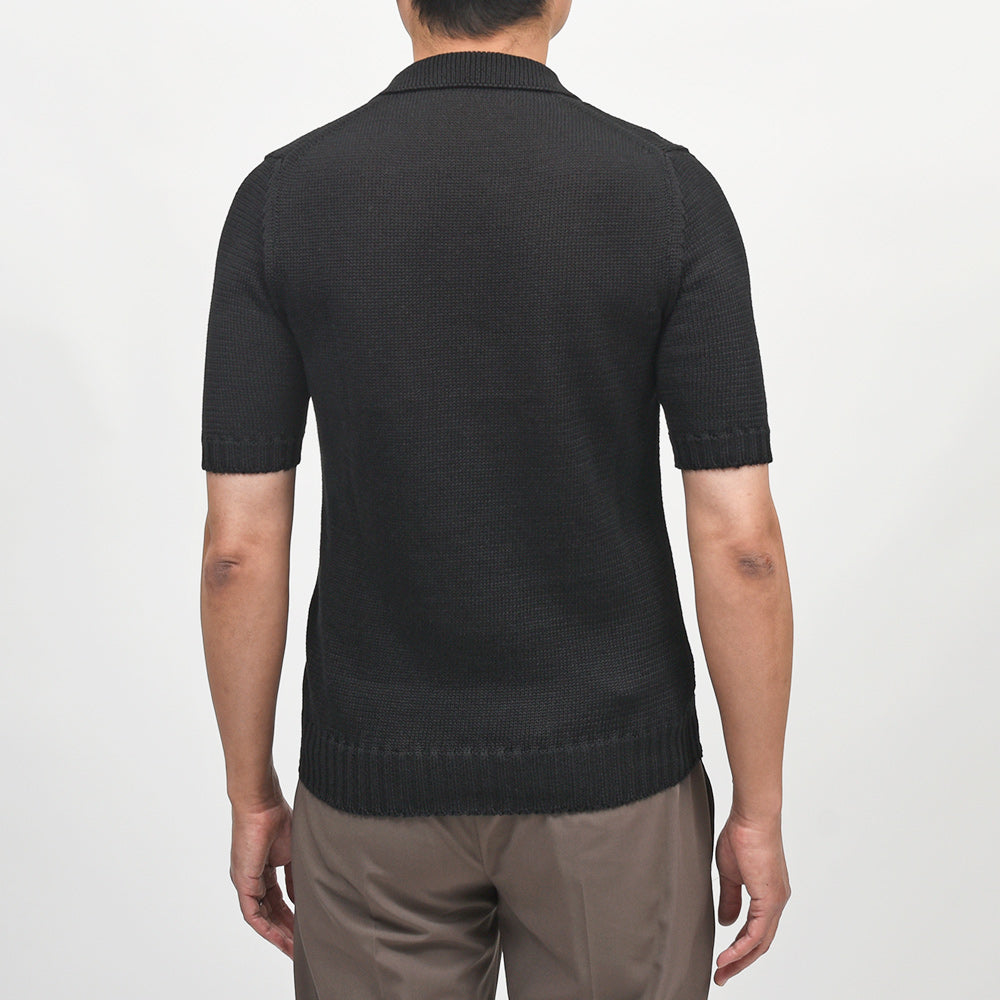 Settefili Cashmere（セッテフィーリ カシミア） リネンコットン スキッパーニットポロ