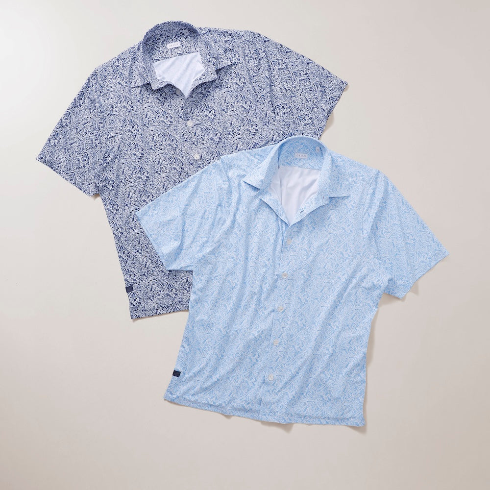 オリアン / 【BR別注】サイドポケット付き プリント ショートスリーブシャツ(FUNCTIONAL GARMENT)/BR_03 AT18