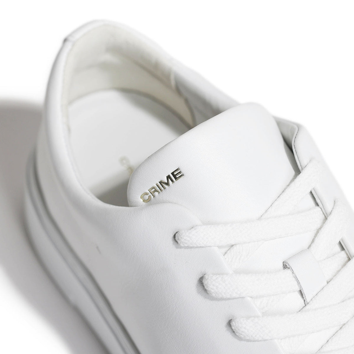 クライムロンドン / カーフレザー ローカット レースアップ スニーカー/MINIMAL 12580AA5 10 WHITE