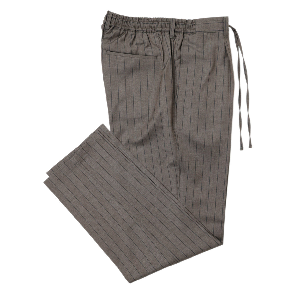 COLONY CLOTHING コロニークロージング メンズ パンツ ストライプ ウール ポリエステル ウエストゴム CC2601-PT02-02 BROWN ブラウン