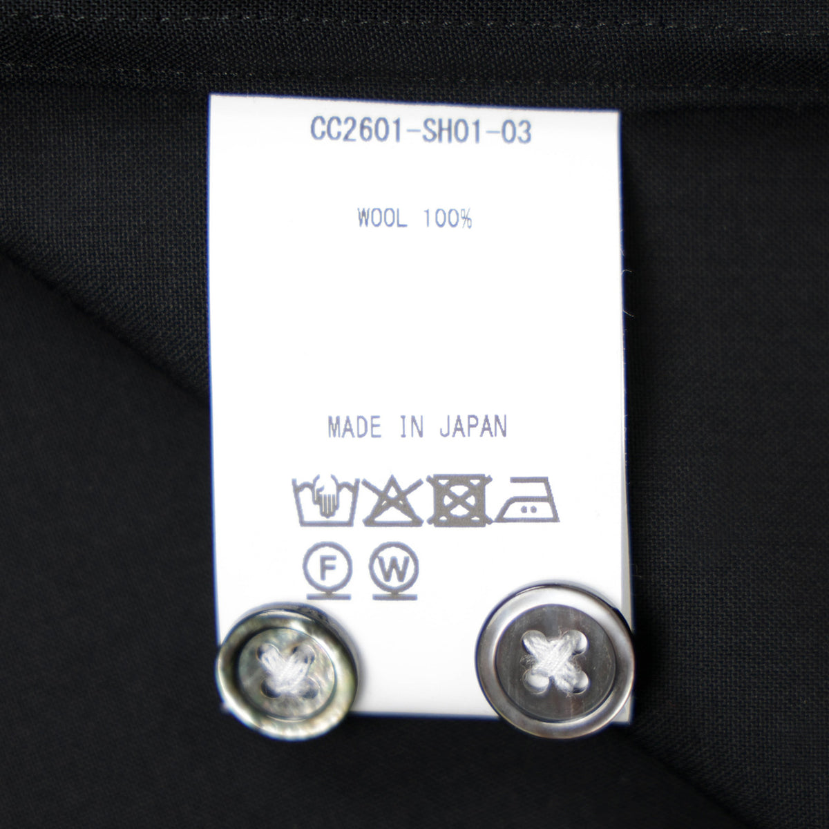 コロニークロージング / ウール オープンカラー シャツ/Super 140's CC2601-SH01-03