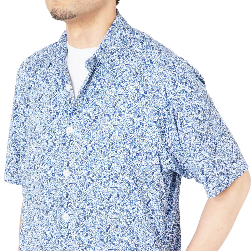 オリアン / 【BR別注】サイドポケット付き プリント ショートスリーブシャツ(FUNCTIONAL GARMENT)/BR_03 AT18