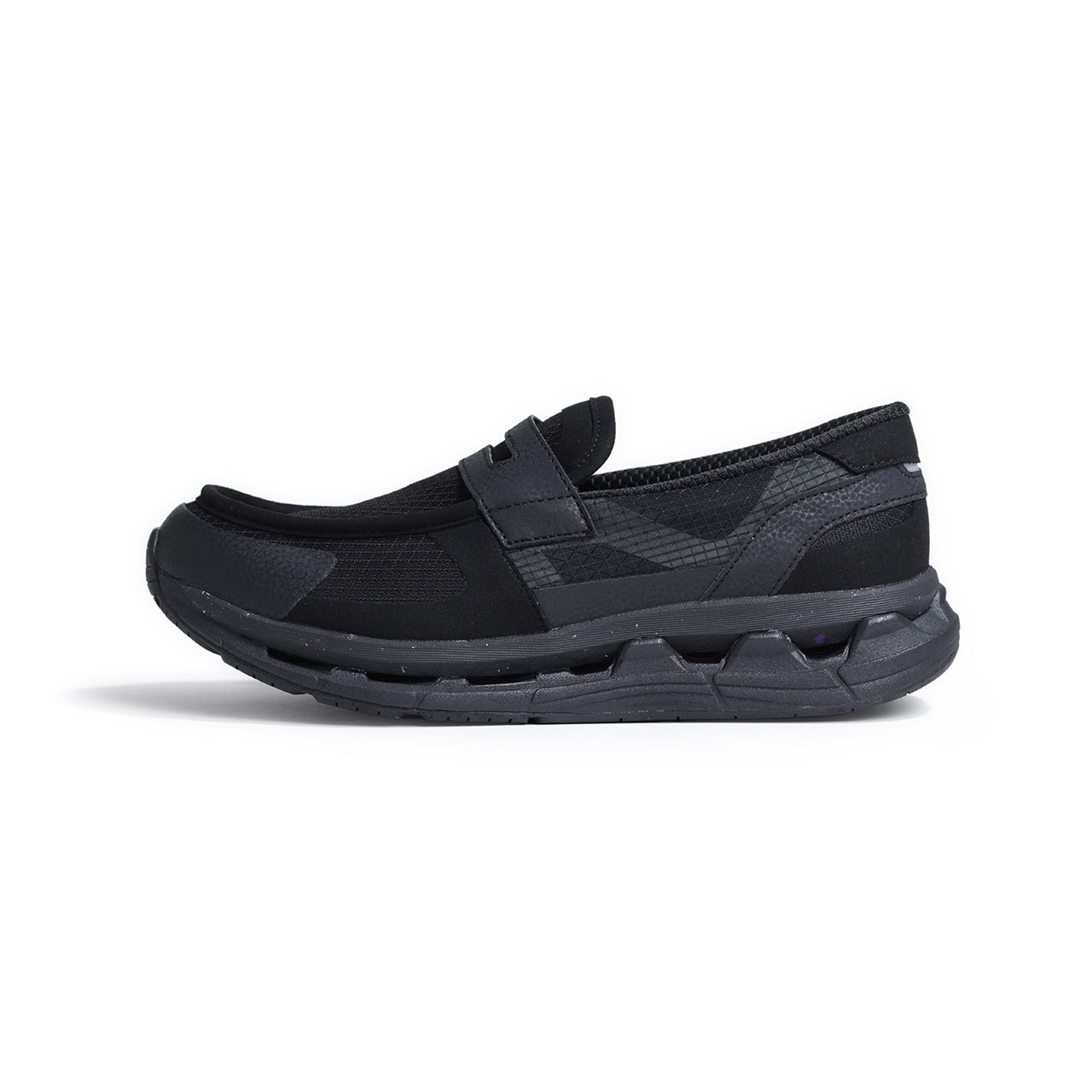 モイスルー360 /  厚底 ボリュームソールローファー / 防水 / HOBALIPS / BLK ブラック