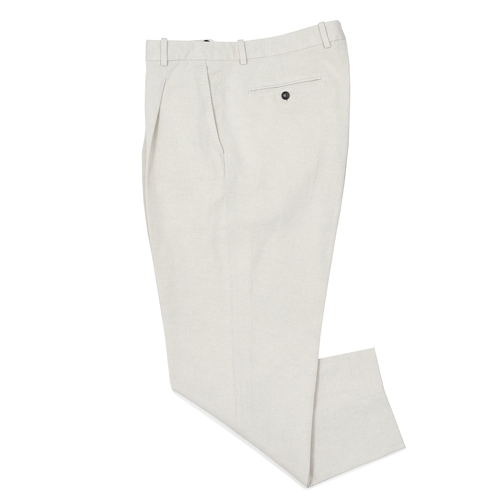 CIRCOLO 1901（チルコロ1901） コットンリネン ツイル セットアップ対応 1プリーツパンツ