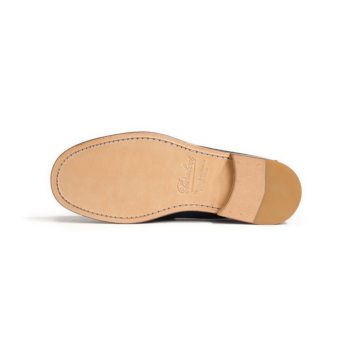 パラブーツ / 【初のレザーソール】CORAUX ヌバック デッキシューズ/187240 NUBUCK NAVY