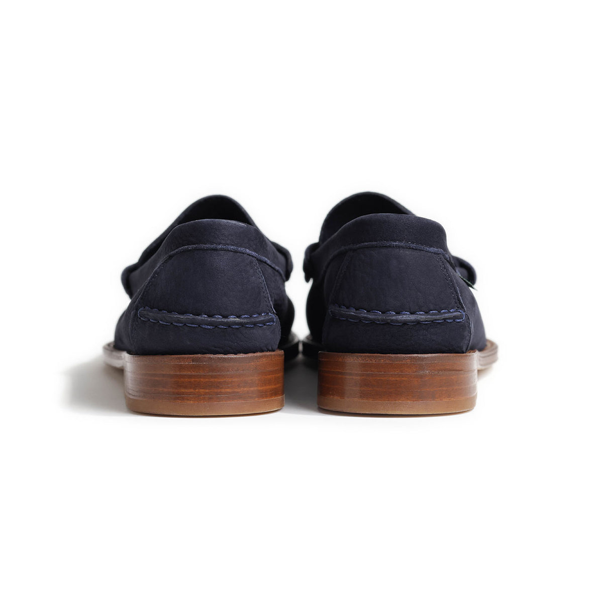 パラブーツ / 【初のレザーソール】CORAUX ヌバック デッキシューズ/187240 NUBUCK NAVY