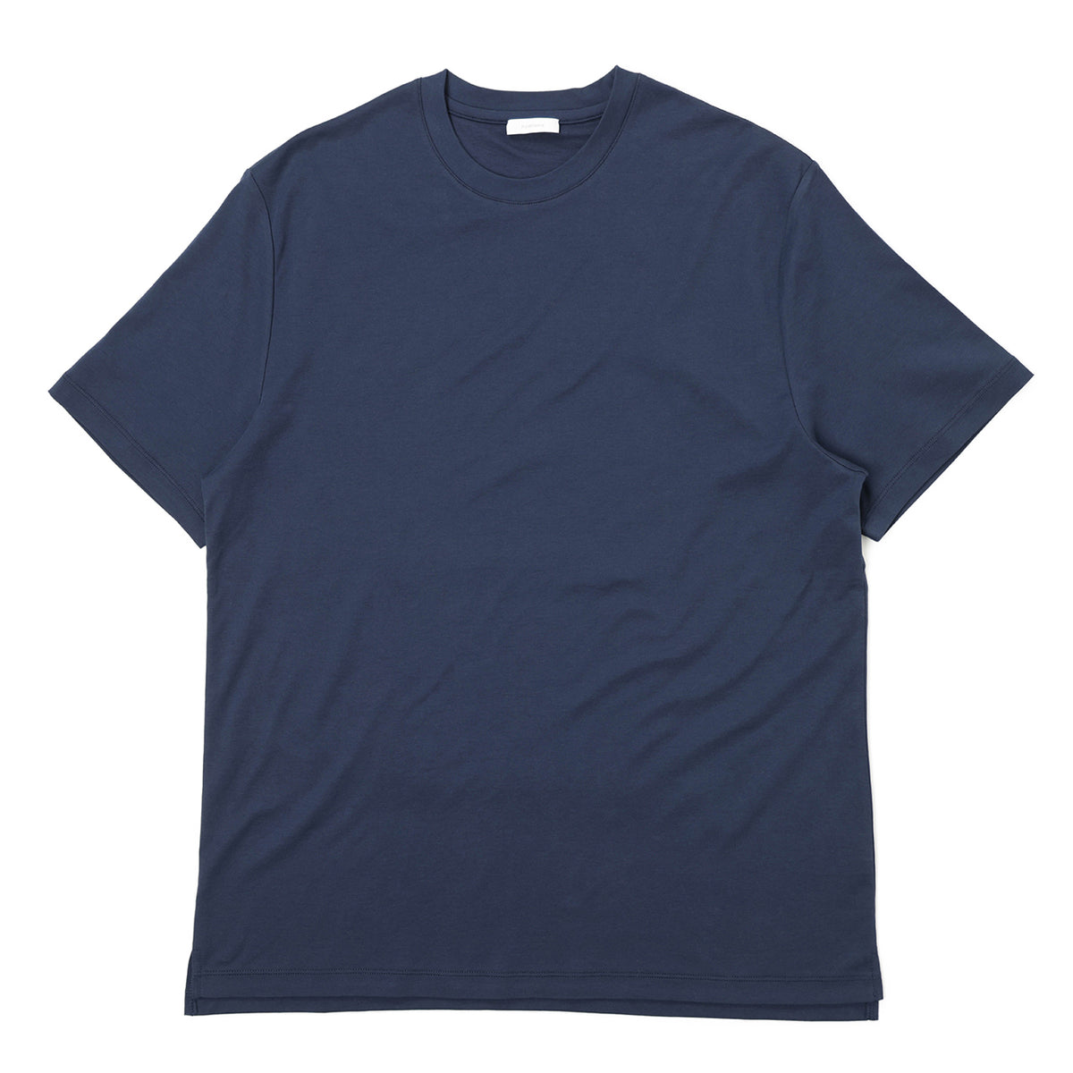 ノミアモ / 40ゲージ スーピマ コットン クルーネック カットソー/WDF加工/ALBINI社/NOM 1S NAVY
