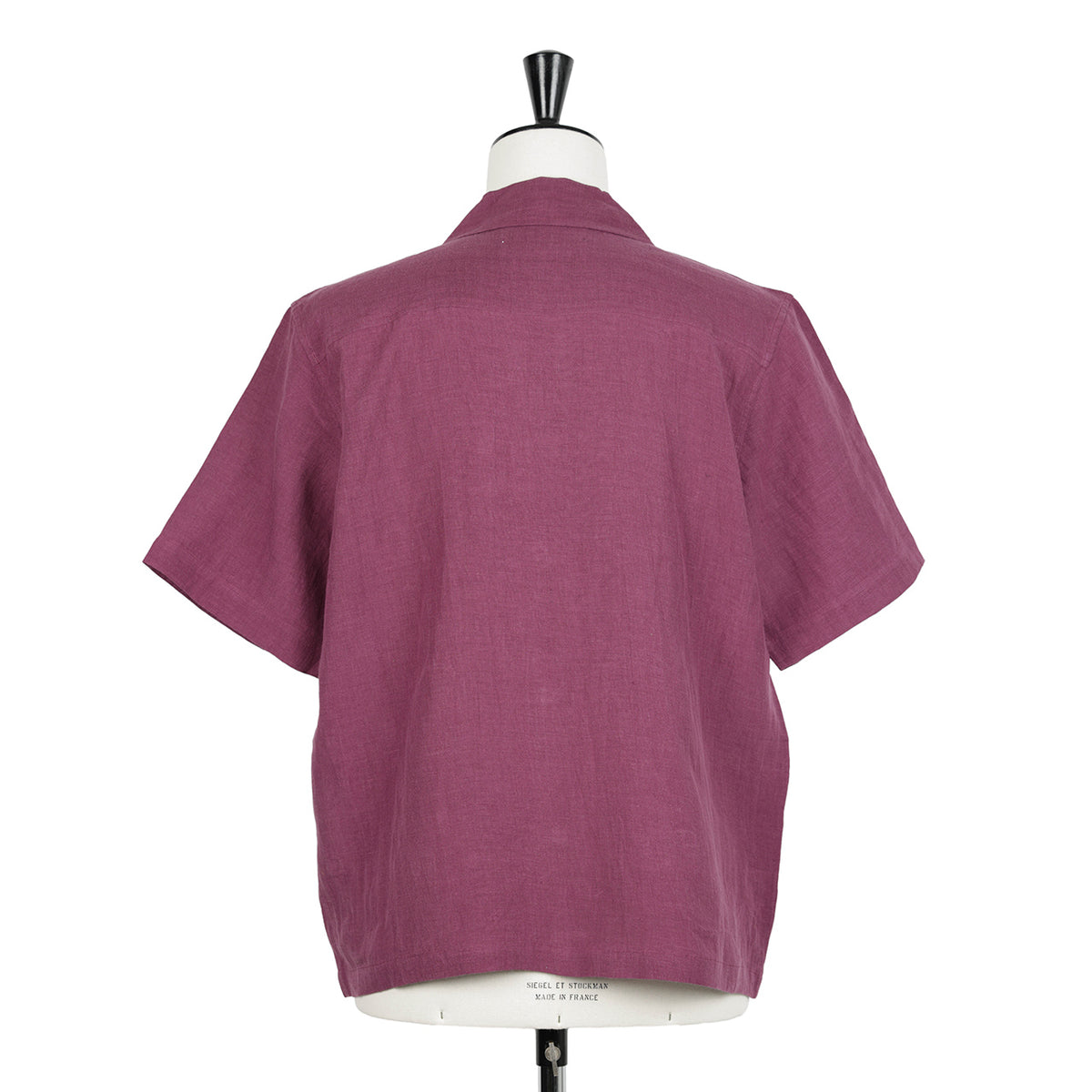 ミーコレクション / オープンカラー 刺繍 リネン シャツ/SHIRT SUBHA BORDEAUX