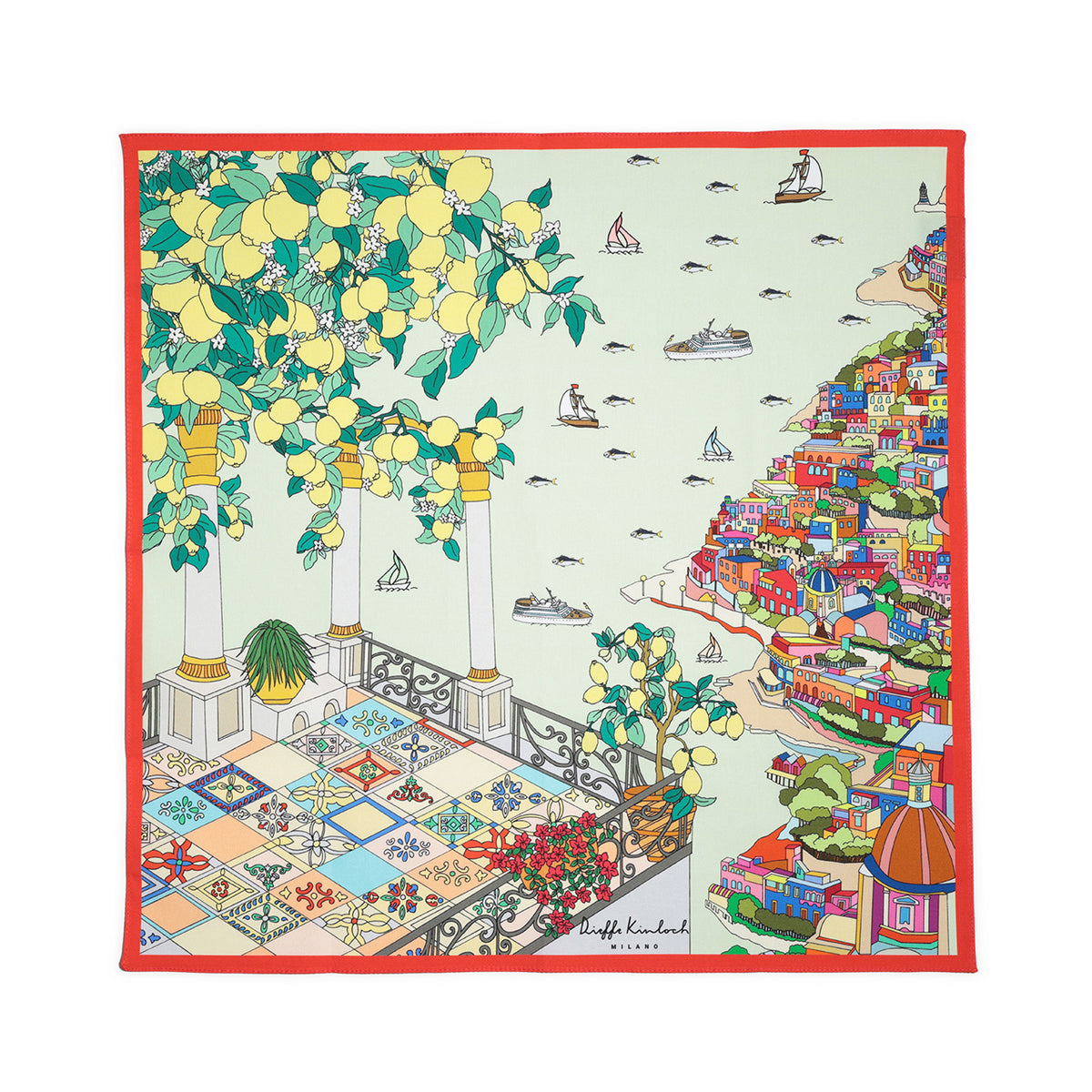 キンロック / コットン ポプリン ハンカチ/HANDKERCHIRF Garden