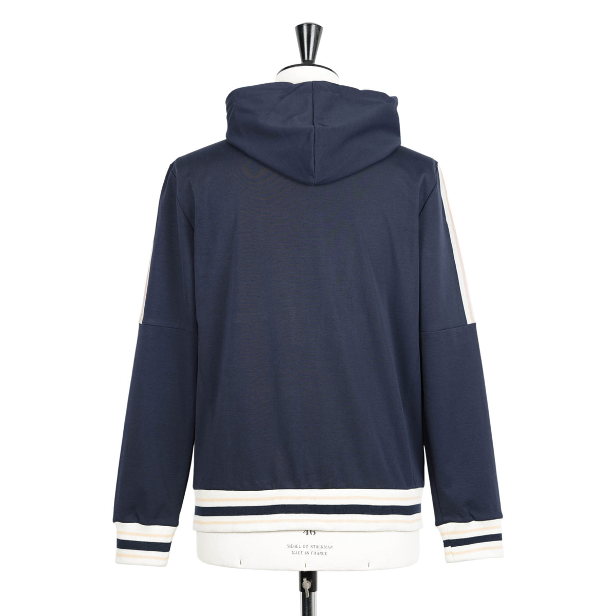 ピーエムディーエス / コットン ポリエステル ストレッチ ジャージ パーカー/EVER HOOD SW447 T773 NAVY
