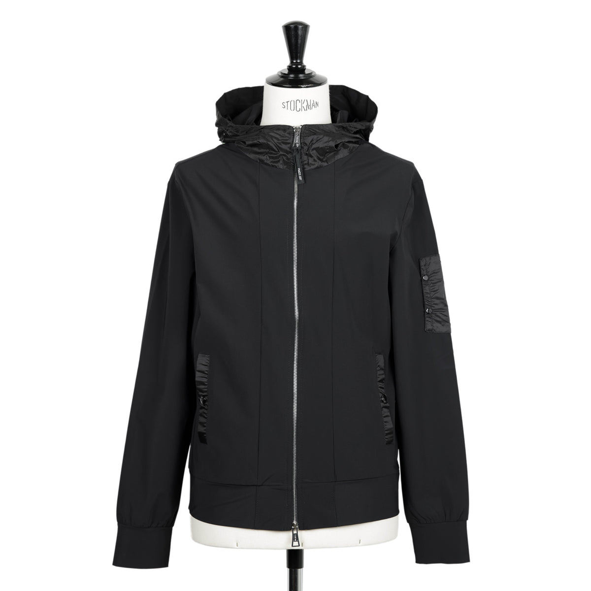 ピーエムディーエス / リップストップナイロン ストレッチ ジャージ パーカー/SIPHO FL SW743 T568 BLACK