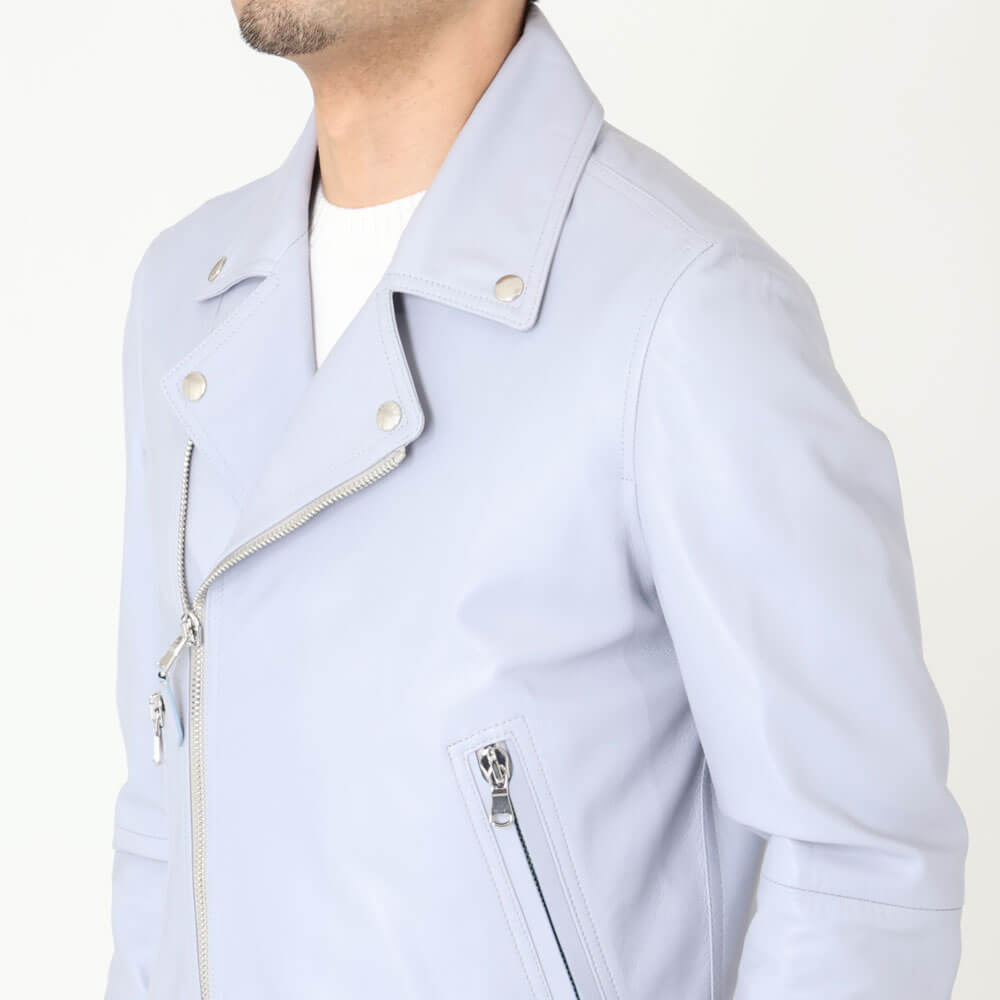 エンメティ / 【着数限定販売】BR別注 スペシャルナッパレザー ダブルライダース/GABRIELE_BR/L.LAVENDER