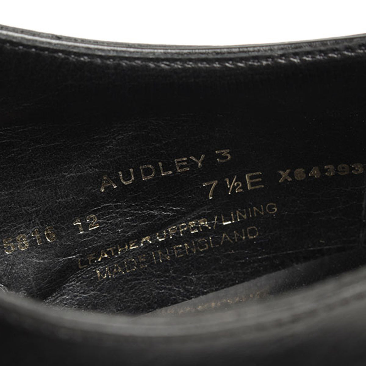クロケット＆ジョーンズ / AUDLEY3/ストレートチップ シティソール/ブラック