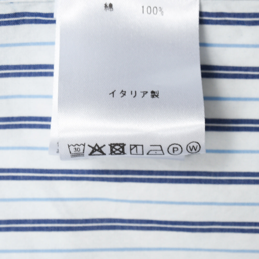 FINAMORE（フィナモレ） M0729 ストライプシャツ