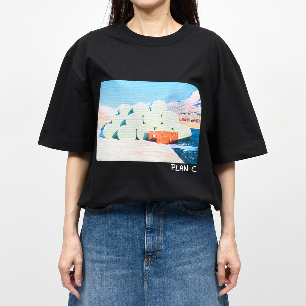 PLAN C（プランシー）  62241003 コットンプリントTシャツ