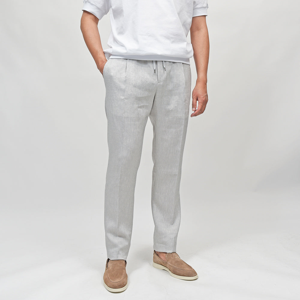 PT TORINO（ピーティー トリノ） リネン 1プリーツシャーリングパンツ SOFT FIT/BB58
