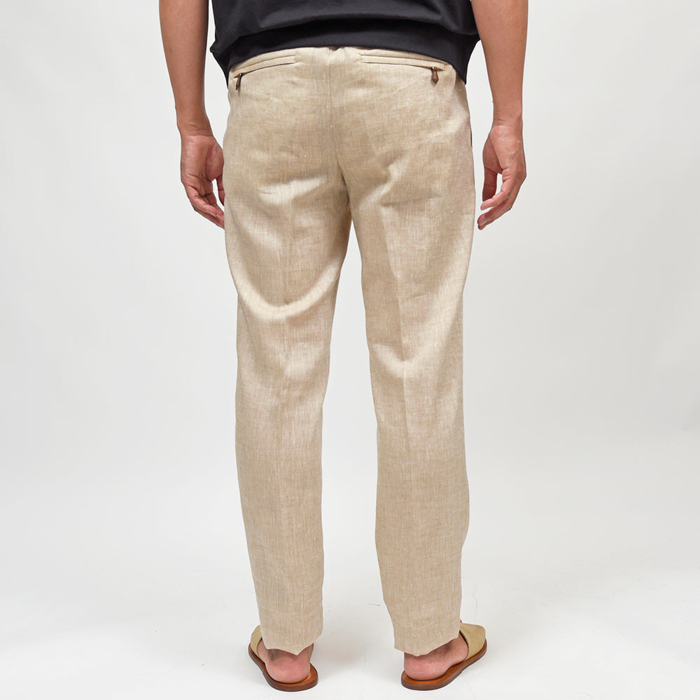PT TORINO（ピーティー トリノ） リネン 1プリーツシャーリングパンツ SOFT FIT/BB58