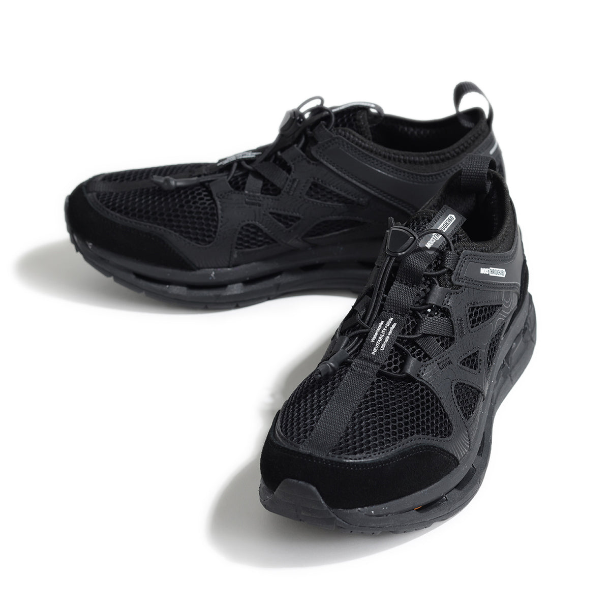 モイスルー360 / 厚底 レースアップ 高通気メッシュ ローカットスニーカー/CAICIAS BLK