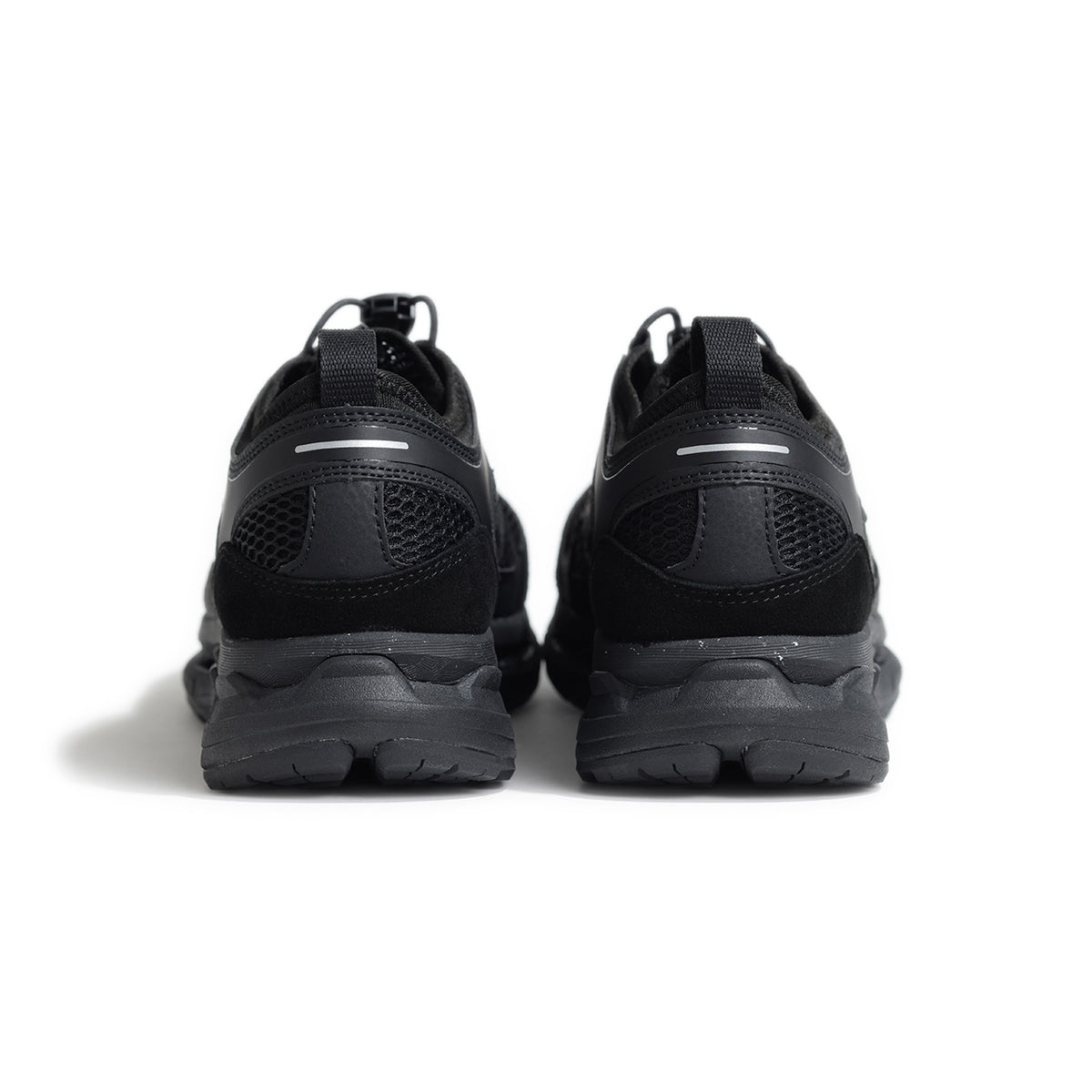 モイスルー360 / 厚底 レースアップ 高通気メッシュ ローカットスニーカー/CAICIAS BLK
