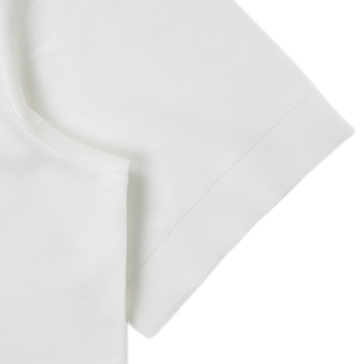 HERNO ヘルノ カットソー クルーネック コットン ジャージ ニット調 半袖 JG000206U 1000 ホワイト