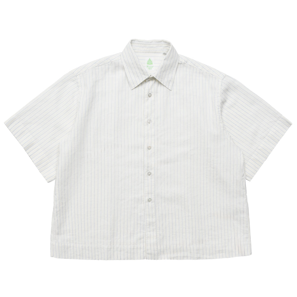 Finamore（フィナモレ） SISSI M0066 コンビストライプショートスリーブシャツ