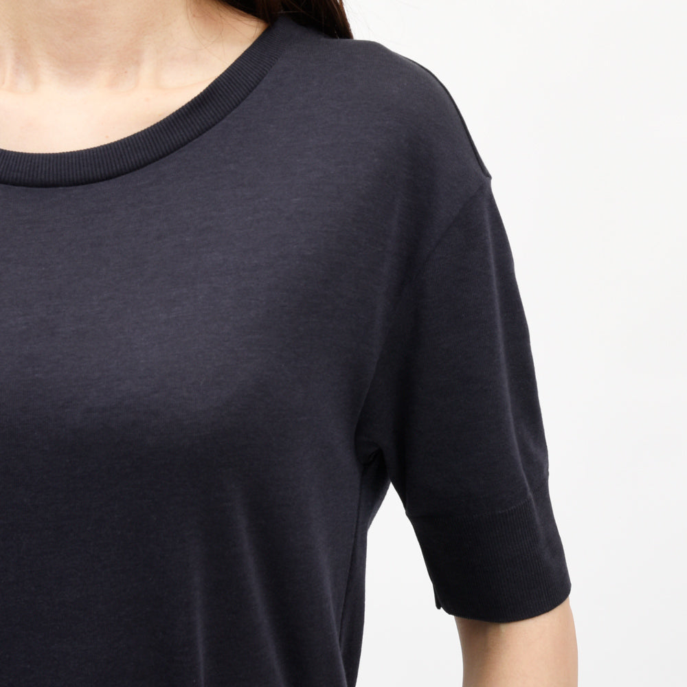 HERNO（ヘルノ）  AB000032D-52056 KNIT+NEWテクノタフタワンピース