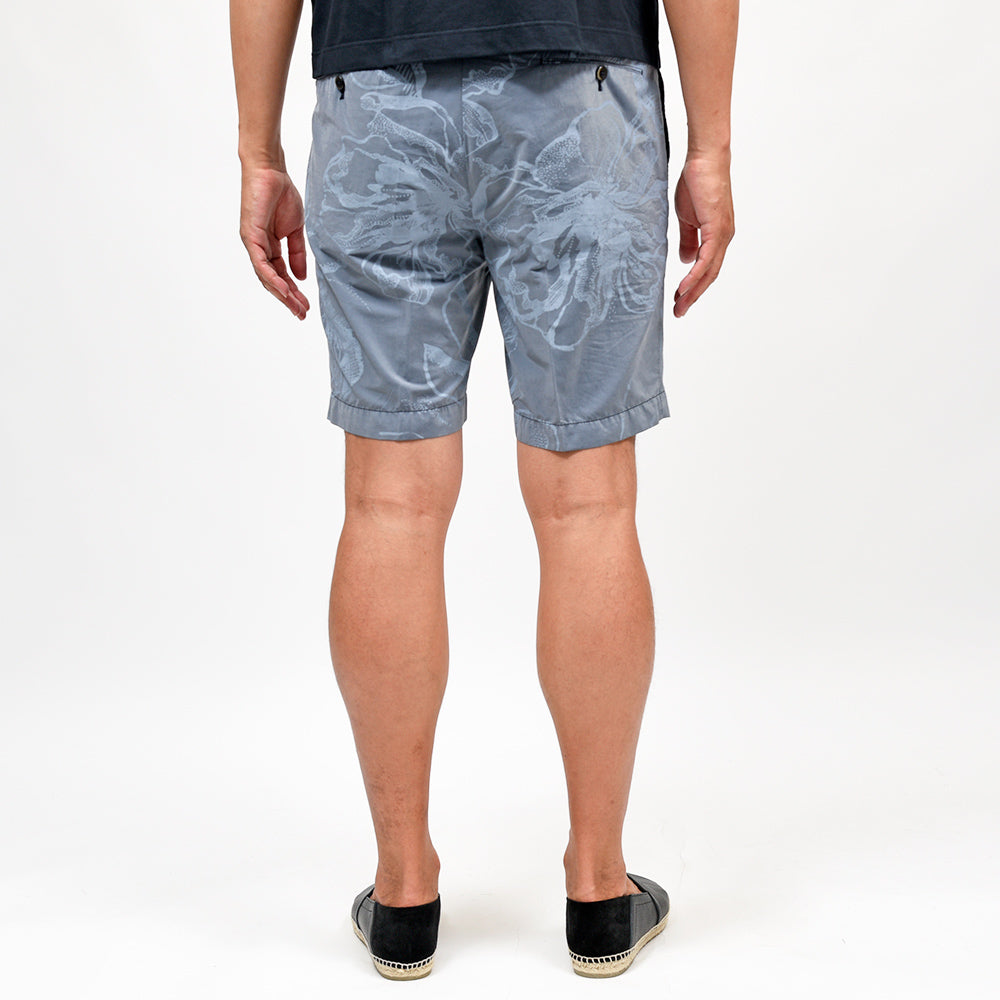 PT TORINO（ピーティートリノ） コットンポリエステルポプリン ボタニカルプリント ノープリーツショートパンツ BERMUDA SHORT/VX01