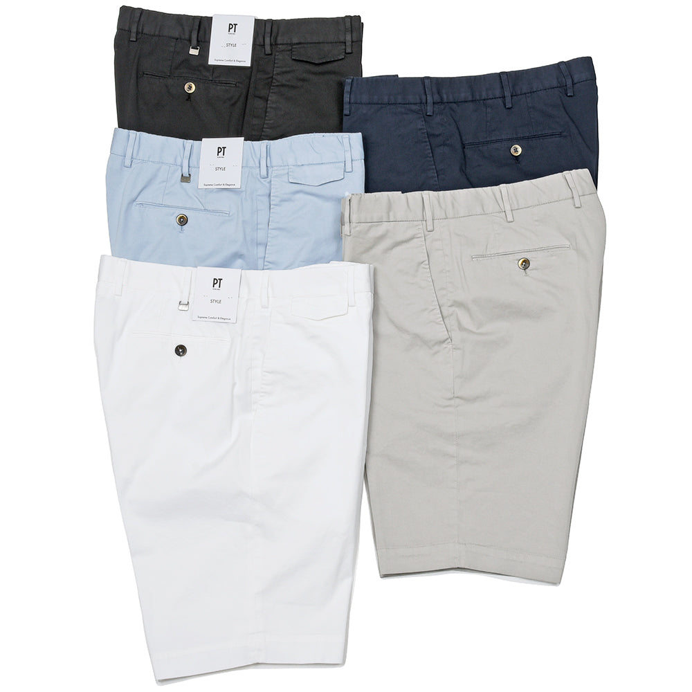 PT TORINO（ピーティートリノ） コットンストレッチギャバジン ノープリーツショートパンツ BERMUDA/PU42