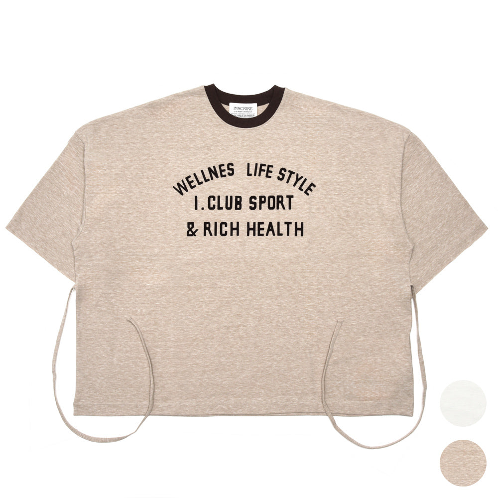 INSCRIRE（アンスクリア） BC21B WELLNESSロゴTシャツ