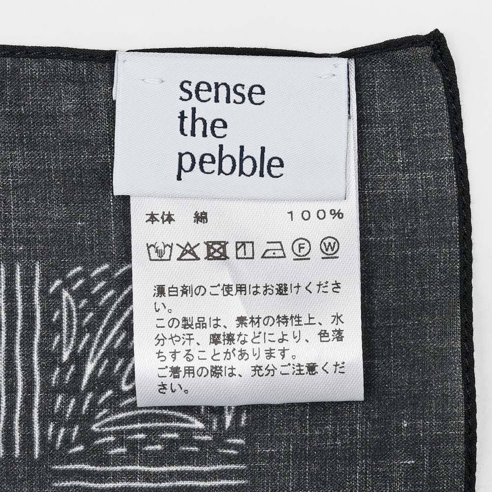 sense the pebble（センス ザ ペブル） コットン プリントスカーフ