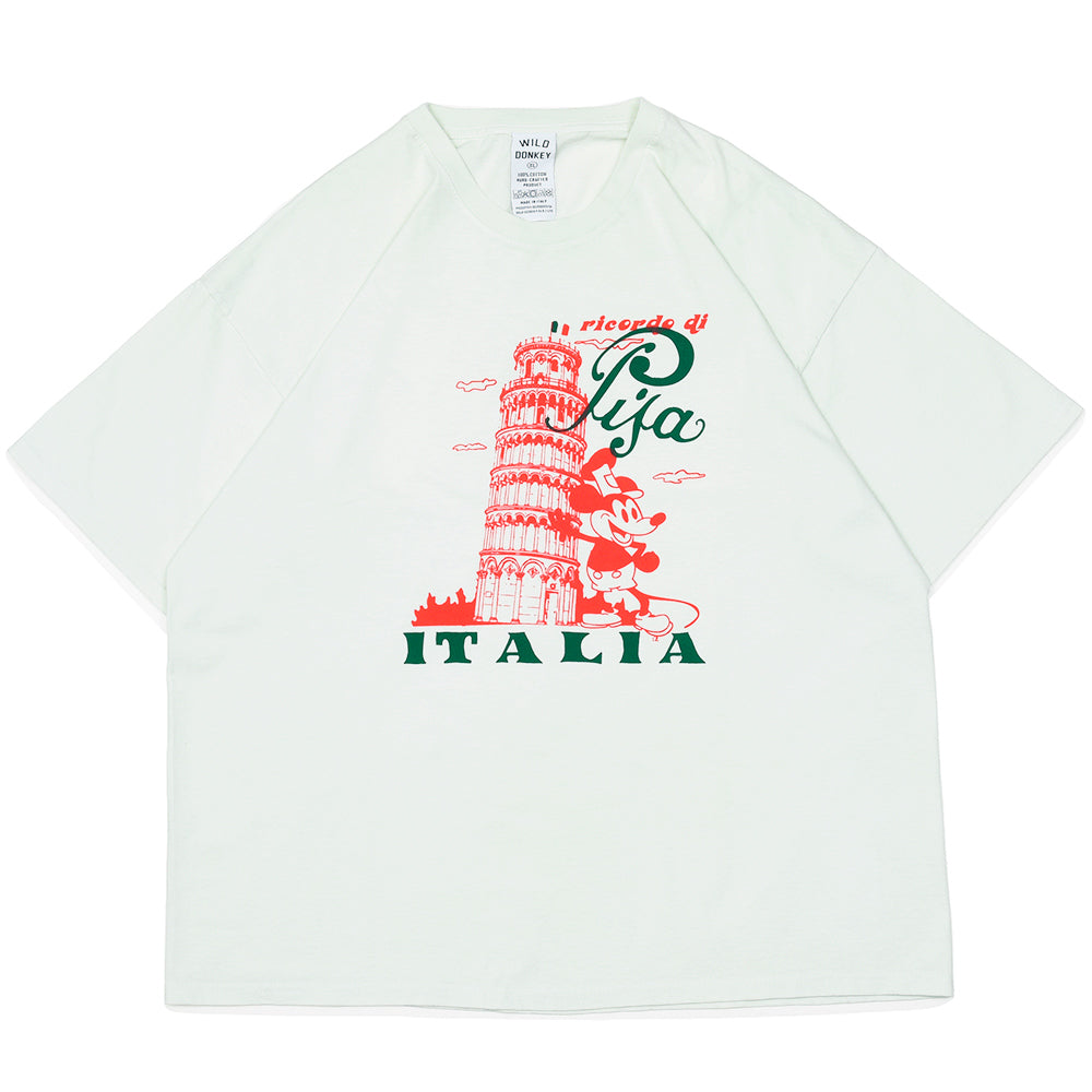 WILD DONKEY（ワイルド ドンキー） PISA TSHIRT コットン クルーネック プリントTシャツ
