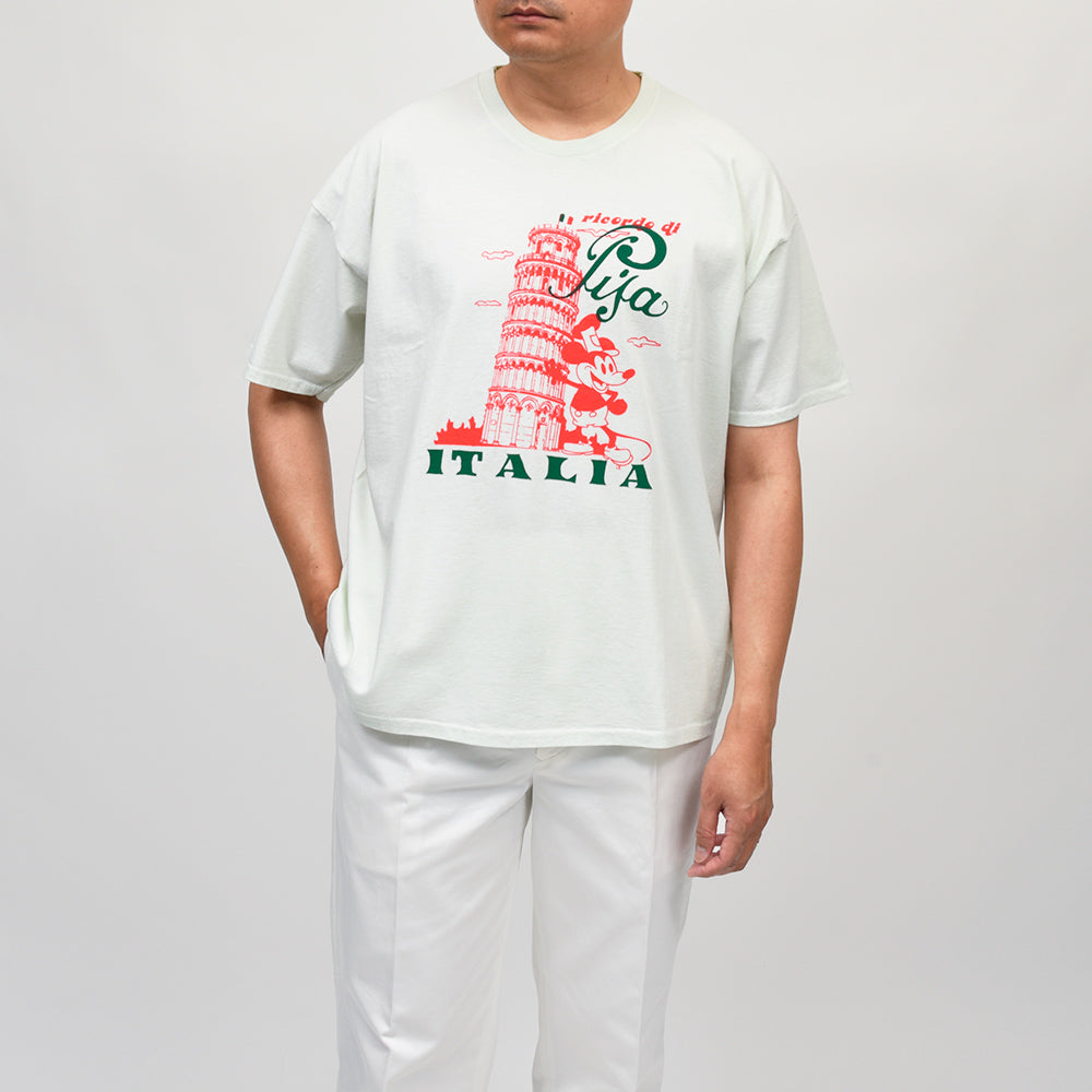WILD DONKEY（ワイルド ドンキー） PISA TSHIRT コットン クルーネック プリントTシャツ