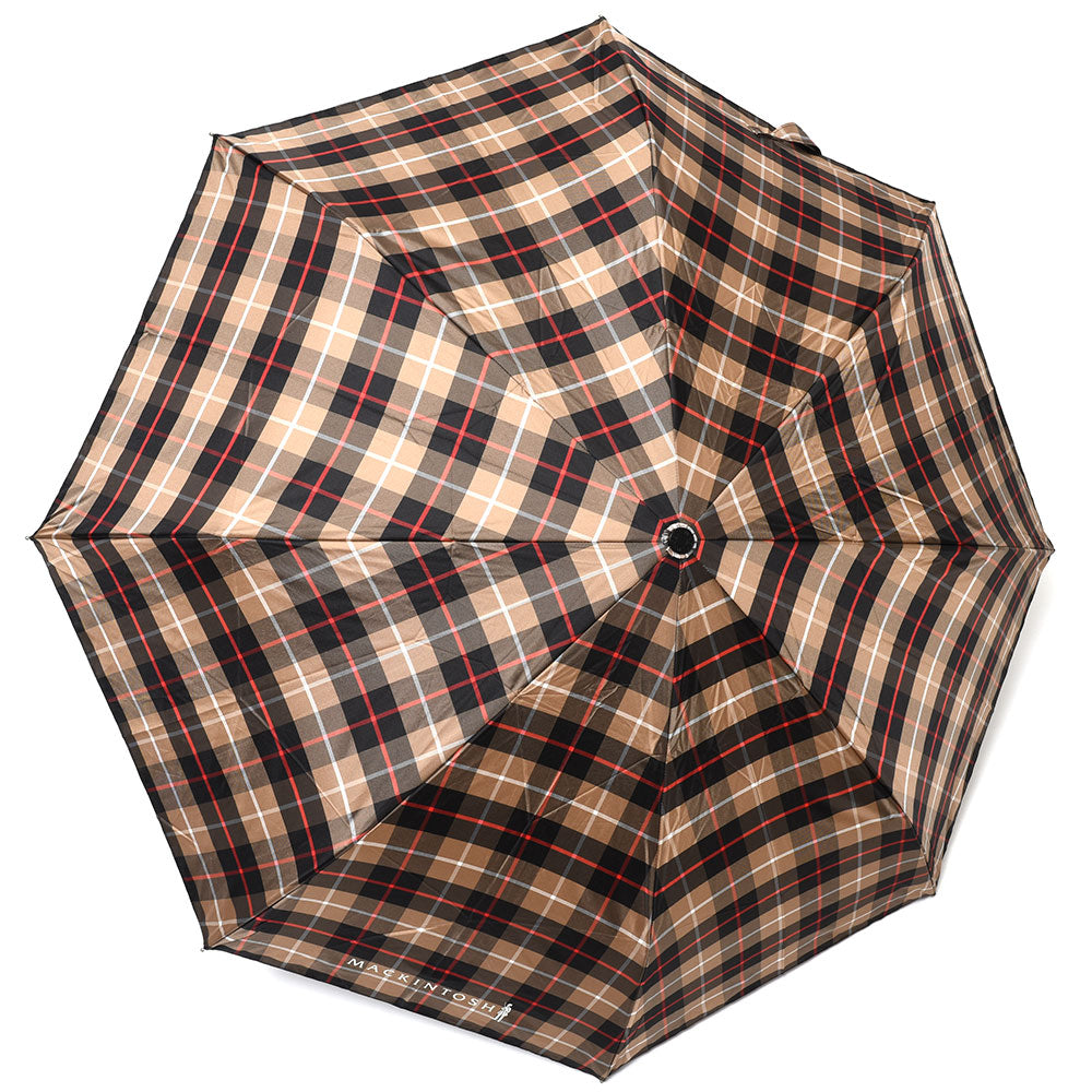 MACKINTOSH（マッキントッシュ） UVカット ポリエステル タータンチェック フォールディングアンブレラ AYR UMBRELLA