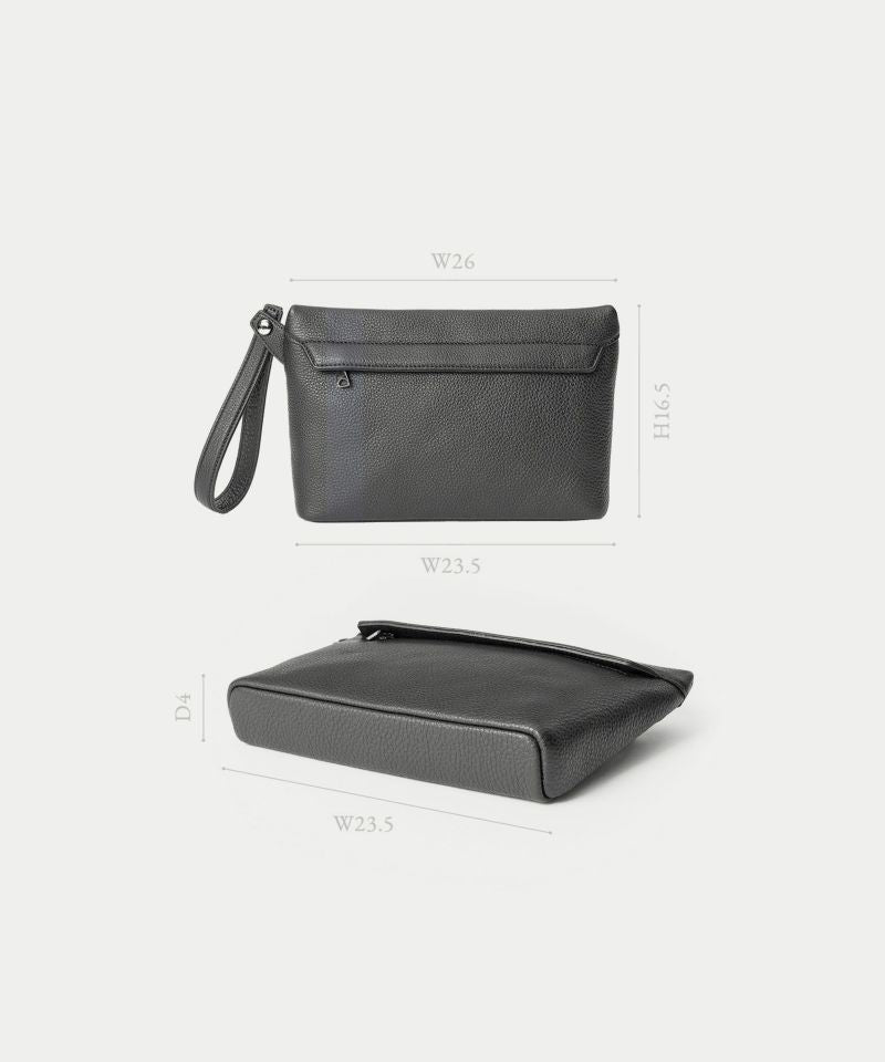 【EMMETI × ETiAM コラボ】POUCH IN CALFSKIN