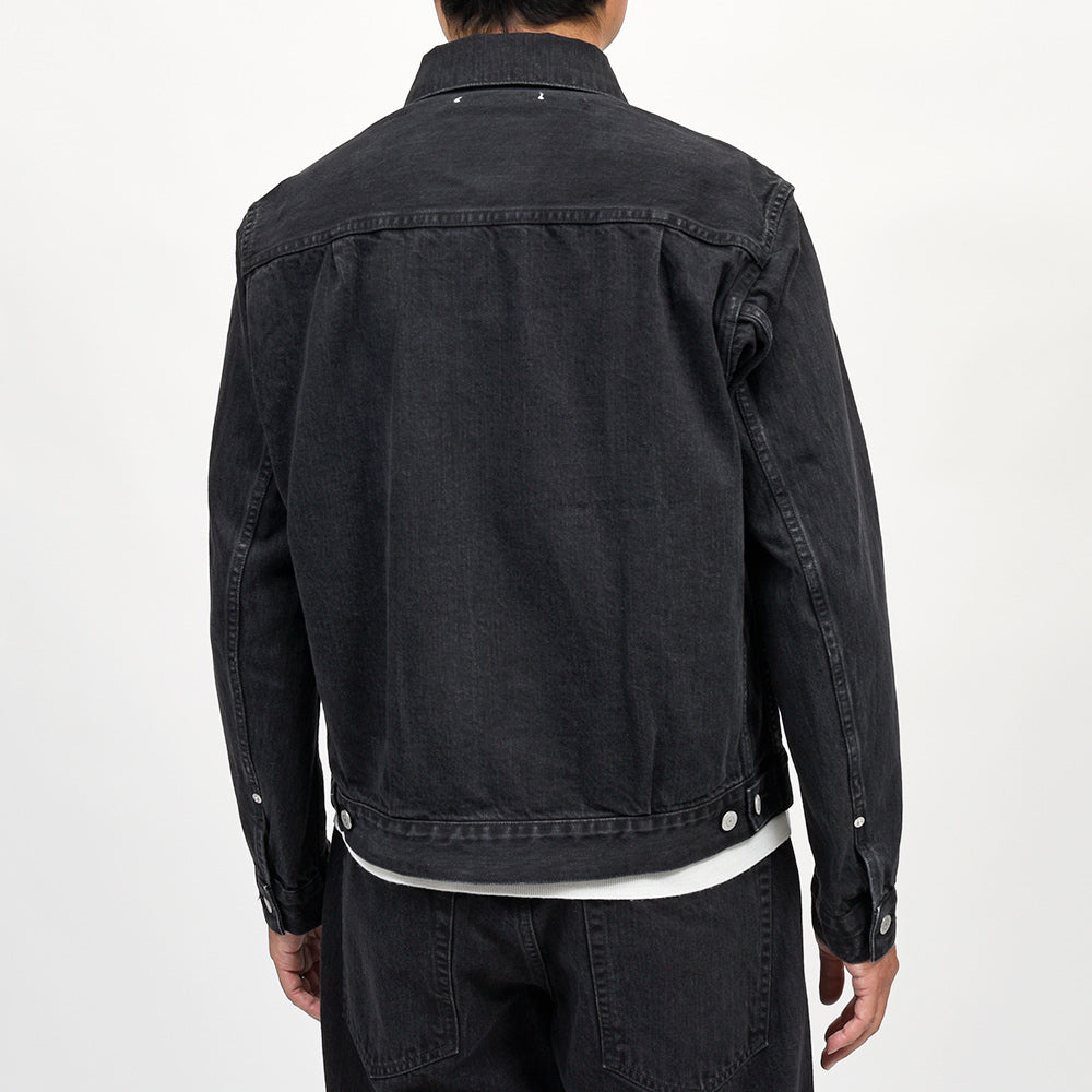 SCYE BASICS（サイベーシックス）<br>セルビッジブラックデニム 2ndタイプ デニムジャケット