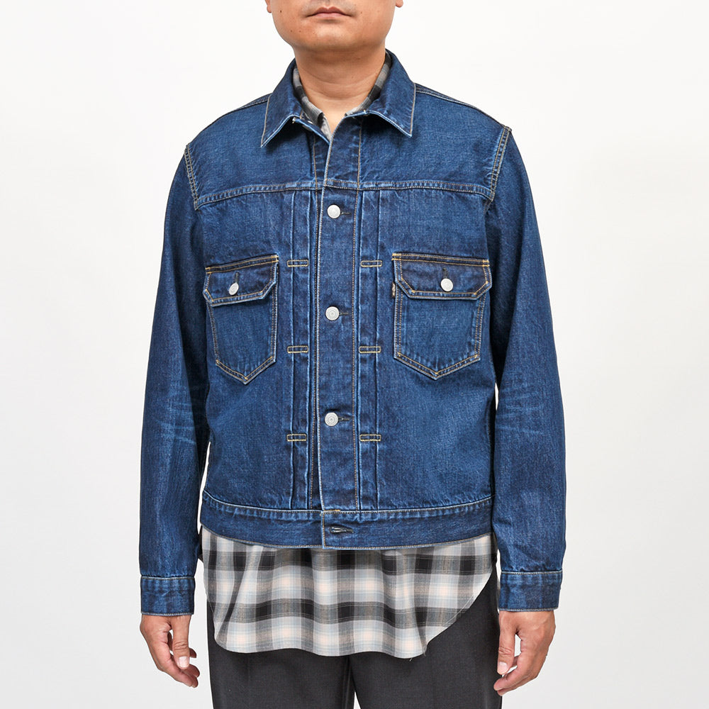 SCYE BASICS（サイベーシックス）<br>セルビッジデニム ユーズドウォッシュ 2ndタイプ デニムジャケット