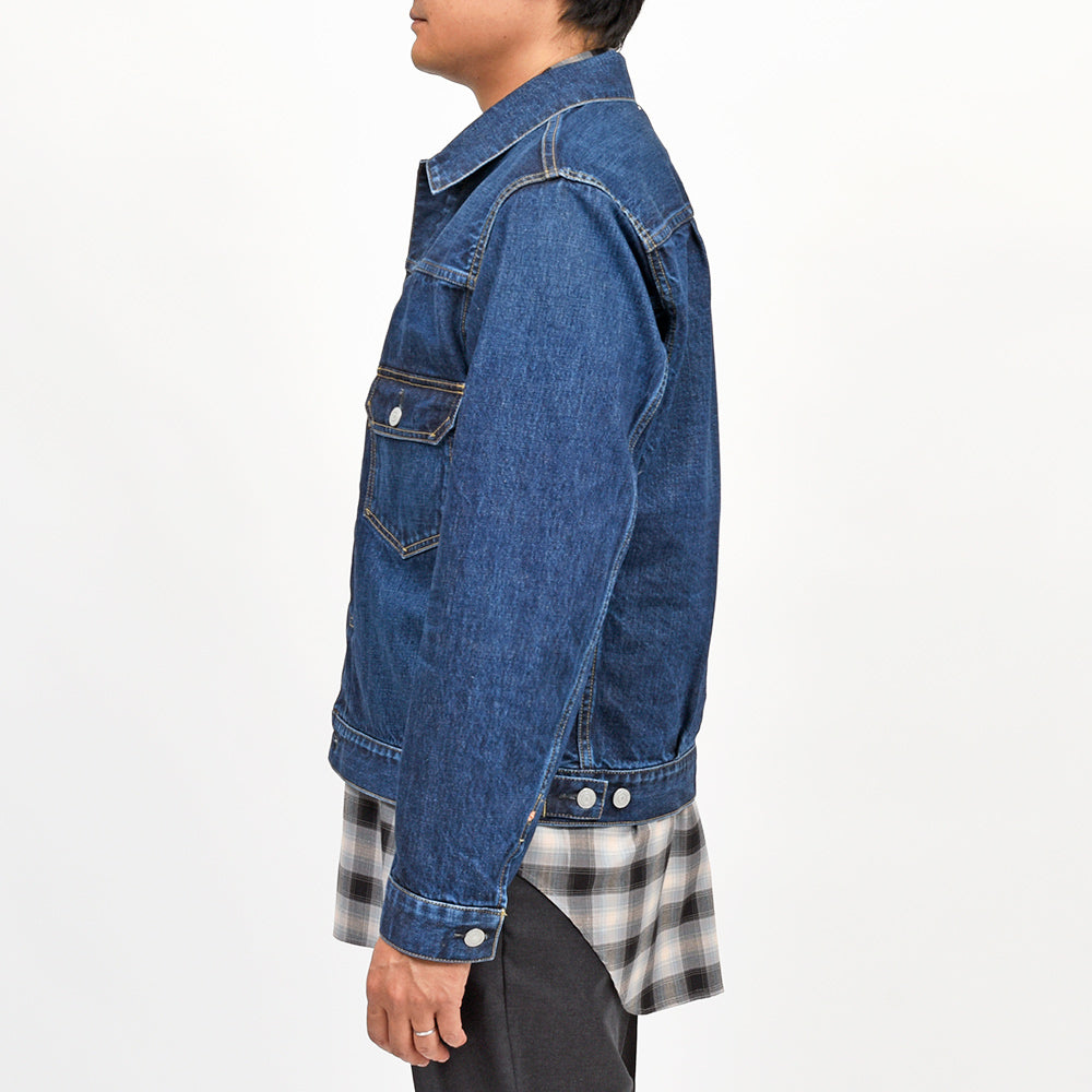 SCYE BASICS（サイベーシックス）<br>セルビッジデニム ユーズドウォッシュ 2ndタイプ デニムジャケット