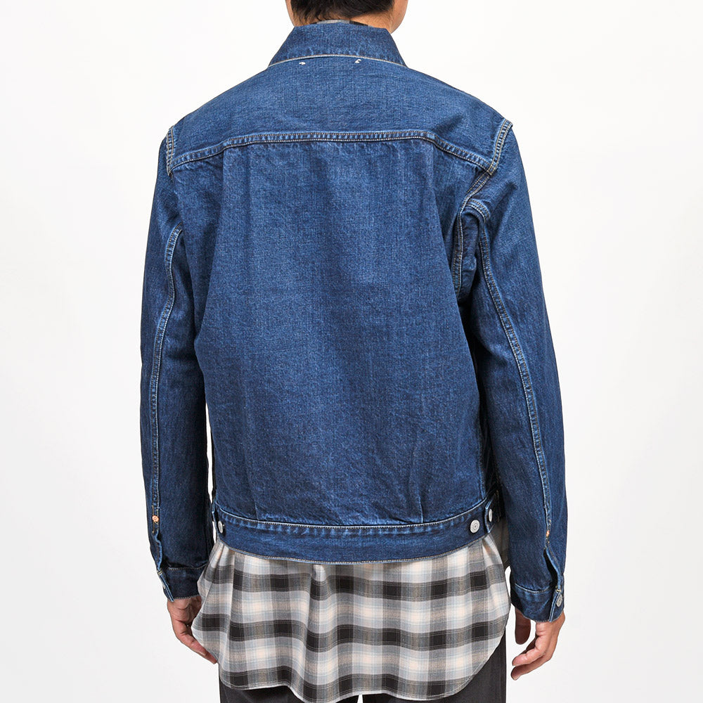 SCYE BASICS（サイベーシックス）<br>セルビッジデニム ユーズドウォッシュ 2ndタイプ デニムジャケット