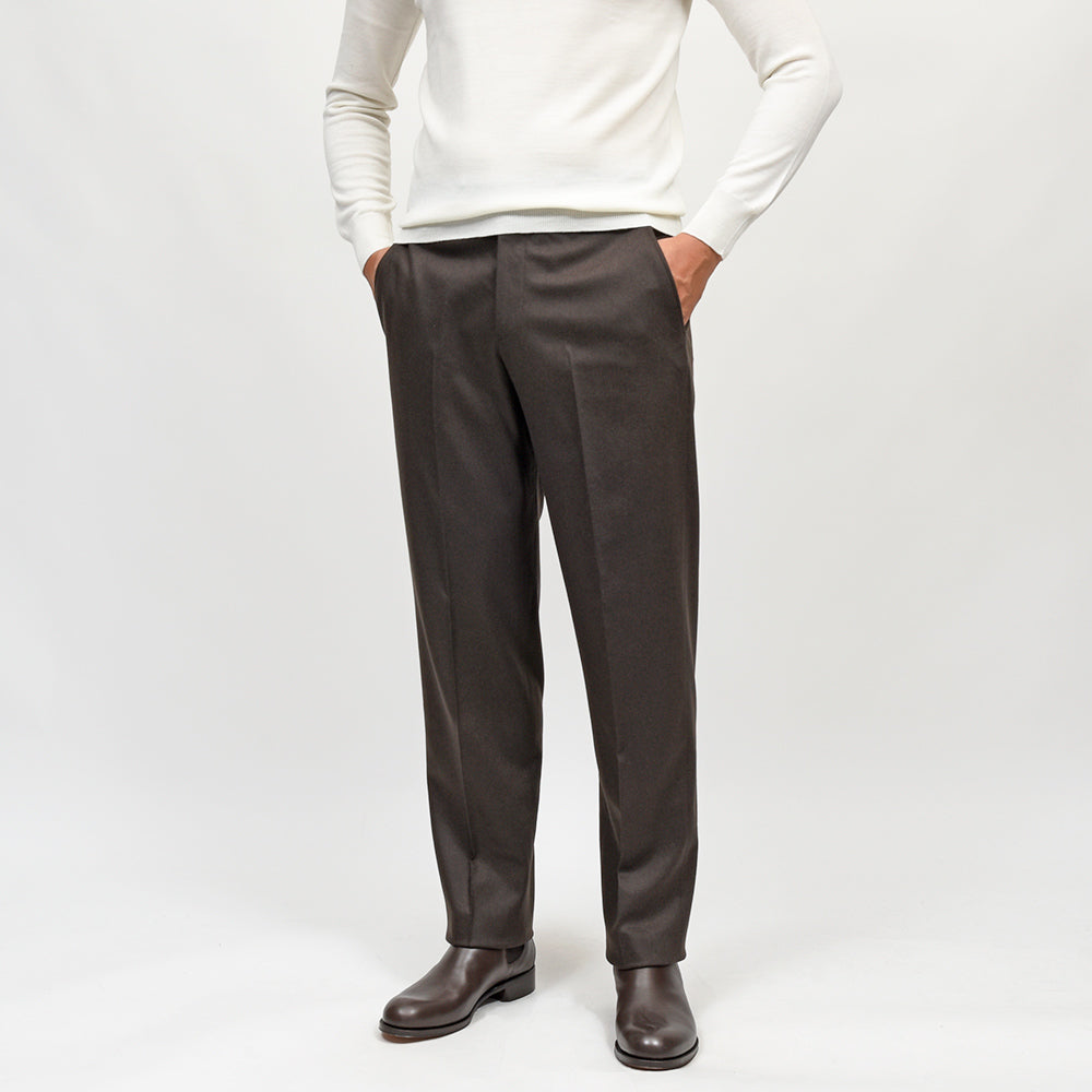 PT TORINO（ピーティートリノ）<br>LIAM ヴァージンウールカシミヤストレッチ ライトフランネル ノープリーツパンツ STRAIGHT FIT/TO03