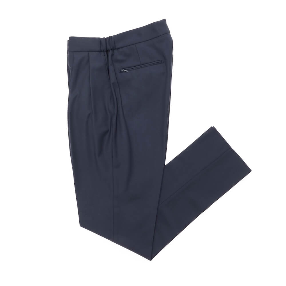 ベルウィッチ / 【BR別注】ZIPポケット付き ストレッチ ウールポリ 2プリーツ リラックスパンツ/NEW SCOTCH RELAX GOLD GT1523X