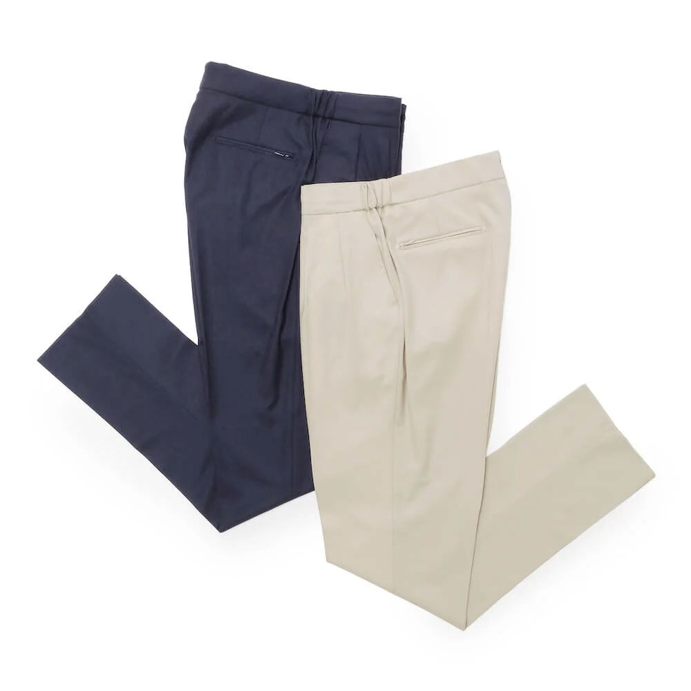 ベルウィッチ / 【BR別注】ZIPポケット付き VBC ライトフランネル 2プリーツ リラックスパンツ/NEW SCOTCH RELAX GOLD VB8996