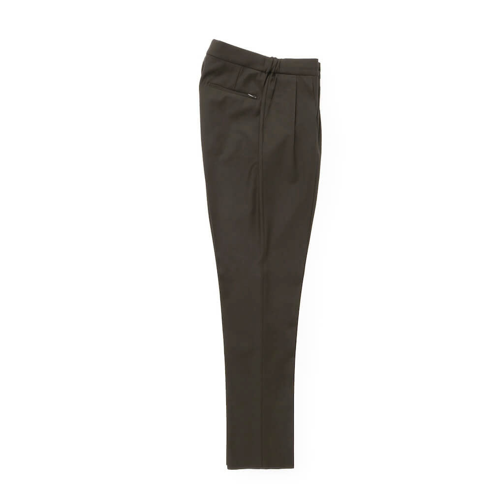 ベルウィッチ / 【BR別注】ZIPポケット付き ストレッチ ウールポリ 2プリーツ リラックスパンツ/NEW SCOTCH RELAX GOLD GT1523X