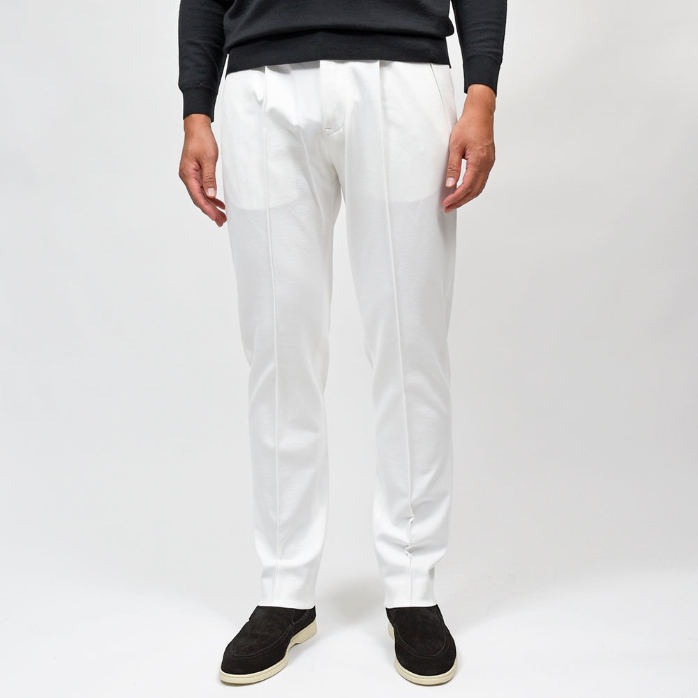 PT TORINO（ピーティー トリノ）<br>NEW BERLIN ストレッチテックジャージー 永久クリース 1プリーツパンツ SOFT FIT/VD01