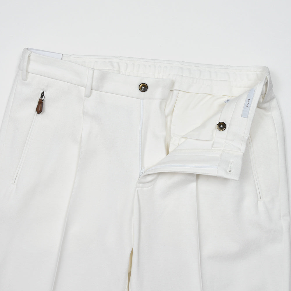 PT TORINO（ピーティー トリノ）<br>NEW BERLIN ストレッチテックジャージー 永久クリース 1プリーツパンツ SOFT FIT/VD01